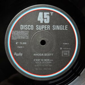 Rhoda Scott<br>C'est Si Bon / Le Coeur Bleu<br><span style="color: red;font-weight: bold">VENDU</span>