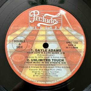 Gayle Adams / Unlimited Touch / Secret Weapon / The Strikers