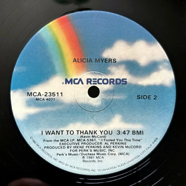 Alicia Myers<br>You Get The Best From Me (Say, Say, Say) / I Want To Thank You – Image 2
