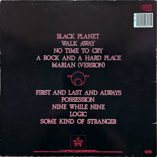 The Sisters Of Mercy <br>First And Last And Always – Image 2