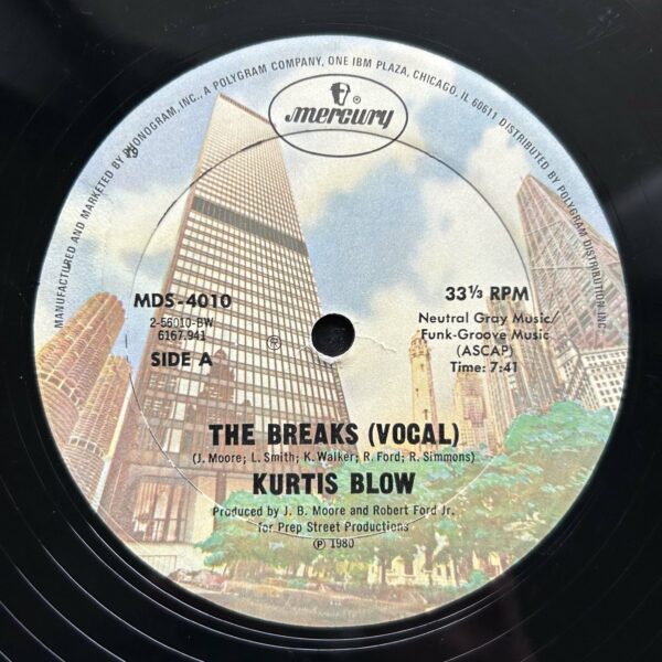 Kurtis Blow<br>The Breaks<br><span style="color: red;font-weight: bold">VENDU</span> – Image 3