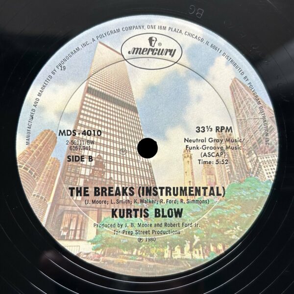 Kurtis Blow<br>The Breaks<br><span style="color: red;font-weight: bold">VENDU</span> – Image 4
