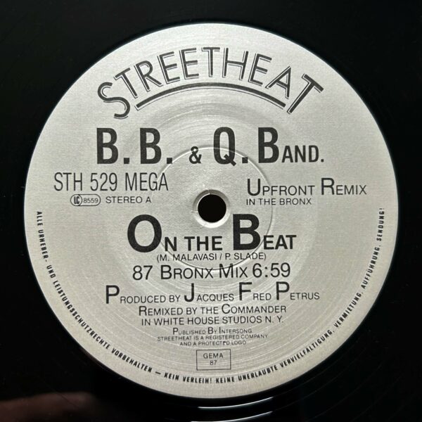 B.B. & Q. Band<br>On The Beat (87 Bronx Mix) – Image 3