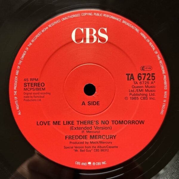 Freddie Mercury<br>Love Me Like There's No Tomorrow (Extended Version) – Image 3