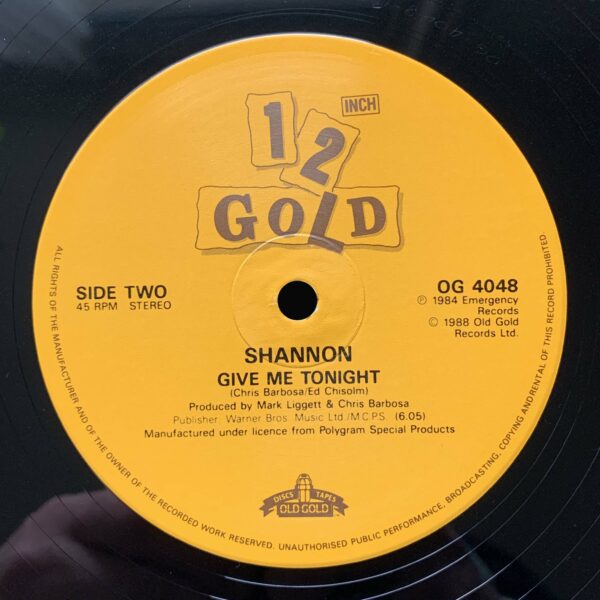 Shannon<br>Let The Music Play / Give Me Tonight – Image 4