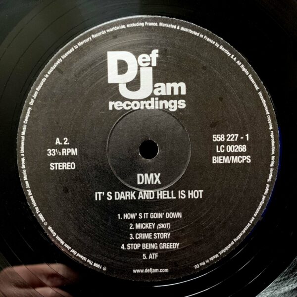 Vinyle-occasion-rap-US-DMX–It-s-Dark-And-Hell-Is-Hot-9