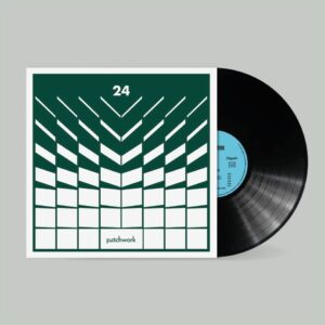 Réédition vinyle Racing de Teddy Lasry et Claude Perraudin, pochette avant, jazz funk expérimental, Patchwork Library