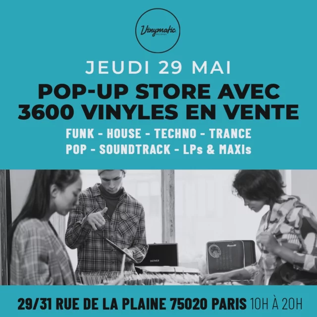 La petite adresse discrète à connaître 😀
On remet ça JEUDI 29 MAI et tous les samedis et dimanches de Juin. Une sélection de #vinyl #house #techno #garage #trance #funk #soul #soundtacks en LP et Maxi.